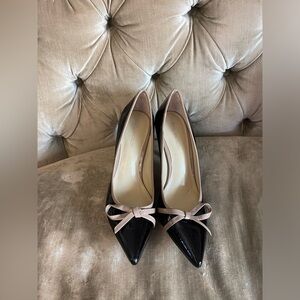 Enzo Angiolini black and beige shoes size 10, like brand new